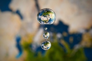  Earth water drop
