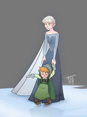 Elsa with Anna's daughter