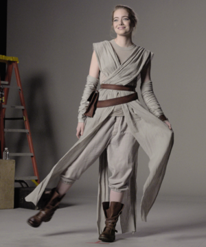 Emma Stone || Star Wars: The Force Awakens Auditions - SNL (Nov 21, 2015)