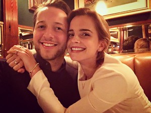 Emma Watson and Derek Blasberg in NYC [April 22, 2016]