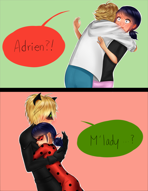  Marinette and Adrien/Chat Noir and Ladybug