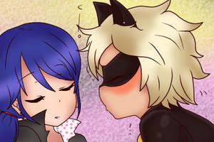  Marinette and Chat Noir