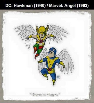  Marvel vs DC - Angel / Hawkman