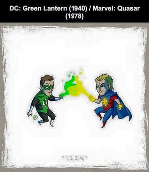  Marvel vs DC - Quasar / Green Lantern