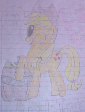 My second drawing of Applejack