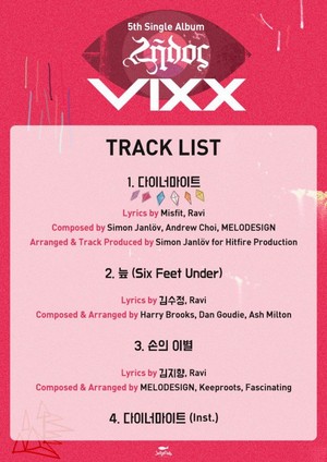  VIXX release track lista to new album and a highlight medley!