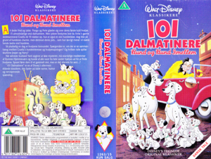  Walt 디즈니 VHS Covers - 101 Dalmatians (Danish Version)