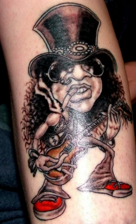  pistole n rose Slash tattoo