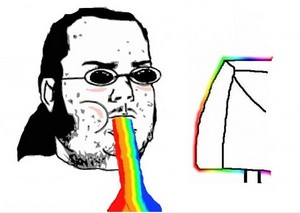 nerd rainbow puke