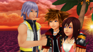   Sora  Kairi and Riku are Best Freinds Forever.