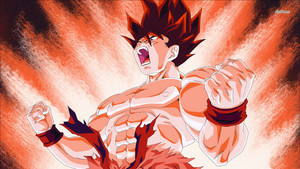  183 Goku 1366x768 Anime Hintergrund