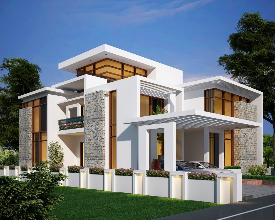 2978 sq.ft Kerala home elevation