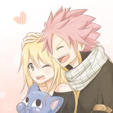 A cute pic of Natsu, Lucy and Happy! <33