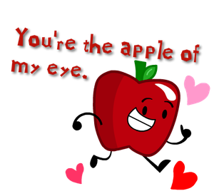  apfel, apple Valentine