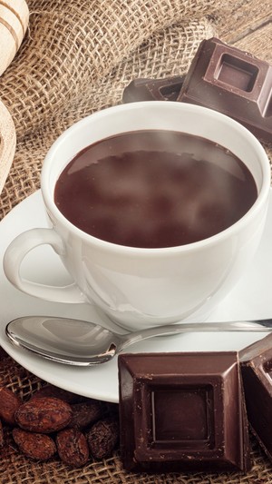  Coffee Cup Spoon Saucer Grain Schokolade