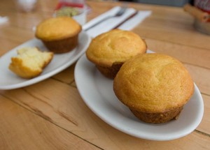  cornbread, roti jagung Muffins from Hard Knox Cafe