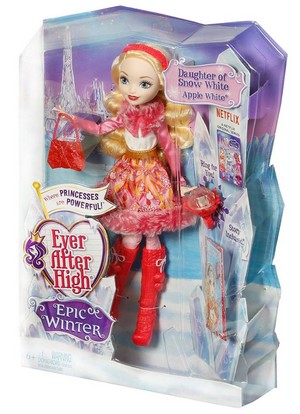  Ever After High Epic Winter mela, apple White doll