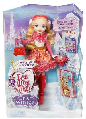  Ever After High Epic Winter manzana, apple White doll