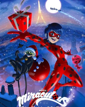 Miraculous Ladybug Рождество Special Poster