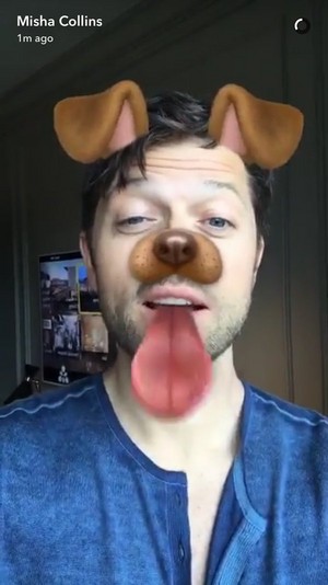  Misha with the Snapchat Dog filter