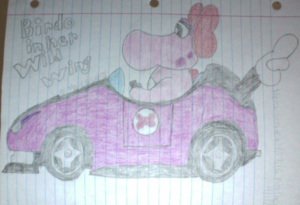  My finished third drawing of Birdo in her Wild Wing
