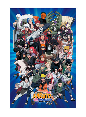 Naruto Shippuden all characters Poster 