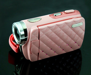  粉, 粉色 HD 摄录一体机, 摄像机