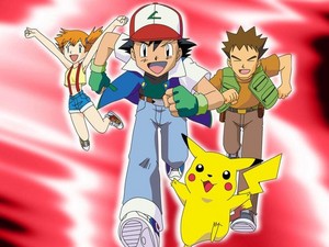  Pokémon: Misty, Ash, Пикачу and Brock