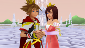  Prince Sora and Princess Kairi are Together .
