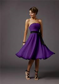  Purple ককটেল Dress
