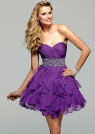  Purple कॉकटेल Dress