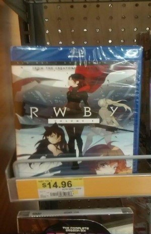  RWBY Volume 3 Blue raio, ray DVD