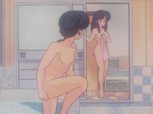  Ranma and Akane-Bathroom Encounter