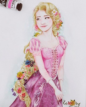  Rapunzel IU fan Art door woony