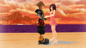  Sora and Kairi Dancing in the Destiny Island.