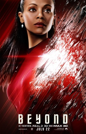  star, sterne Trek Beyond characters poster - Uhura