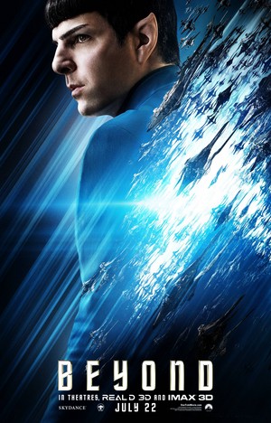  звезда Trek Beyond characters poster