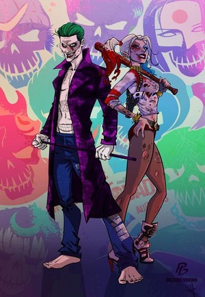 Suicide Squad Harley Quinn and Joker 
