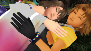  Tidus and Yuna are Sleeping in fantasia Spot.
