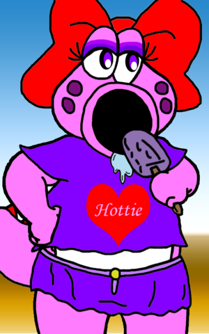 birdo eating a popsicle  shirt and skirt  by lunafan88 d9s81sl