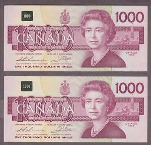  canadian 1 thousand dollar bill