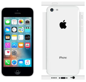iPhone 5c Papercraft White (iOS 9)