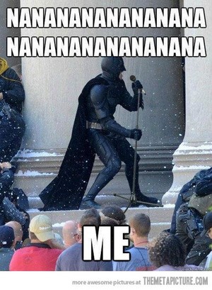  ooh man 蝙蝠侠 is funny eh!