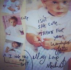  picture of a girl that Michael wrote over