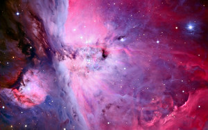  pink space background