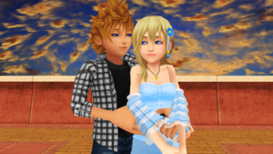  roxas and namine are together in station plaza