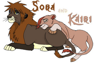 sora kairi lions by kairi54