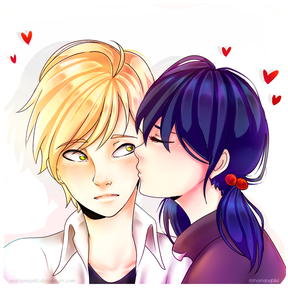 Adrien and Marinette.