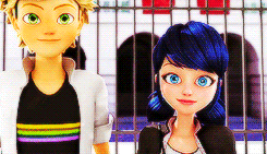  Adrien with Chloé and Lila vs. Adrien with Marinette