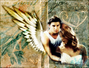  Buffy/Angel karatasi la kupamba ukuta - In The Arms Of An Angel